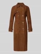Jake*s Collection Slim Fit Mantel mit Umlegekragen in Hazel, Größe 34