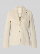 Gant Regular Fit Blazer mit Reverskragen in Sand, Größe 38