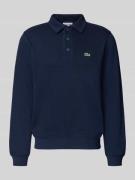 Lacoste Regular Fit Sweatshirt aus reiner Baumwolle in Marine, Größe L