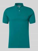 Tommy Hilfiger Regular Fit Poloshirt aus Baumwoll-Mix in Petrol, Größe...