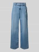 Christian Berg Woman Wide Leg Jeans mit Bindegürtel in Jeansblau, Größ...