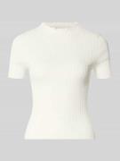 HUGO Slim Fit T-Shirt aus Viskose-Mix Modell 'SARPHAPILK' in Offwhite,...