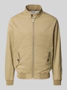 Christian Berg Men Jacke mit Stehkragen und Pattentaschen in Beige, Gr...