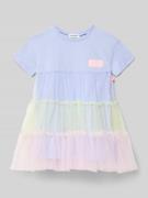 BILLIEBLUSH Kleid im Stufen-Look mit Rundhalsausschnitt in Bleu, Größe...