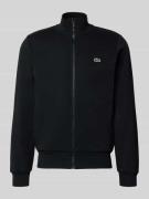 Lacoste Regular Fit Sweatjacke aus Baumwoll-Mix in Black, Größe L