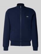 Lacoste Regular Fit Sweatjacke aus Baumwoll-Mix in Marine, Größe L