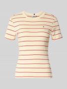 Tommy Hilfiger Slim Fit T-Shirt aus reiner Baumwolle in Weiss, Größe L