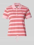 Tommy Hilfiger Regular Fit Poloshirt aus Baumwoll-Mix in Pink, Größe L