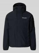 COLUMBIA Windbreaker mit verdecktem Reißverschluss in Black, Größe L