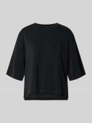 Jake*s Casual T-Shirt aus Modal-Mix mit Rundhalsausschnitt in Black, G...