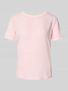 More & More T-Shirt aus Viskose-Elasthan-Mix mit Rundhalsausschnitt in...