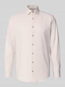 OLYMP Regular Fit Business-Hemd mit Kentkragen in Sand, Größe 39