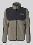 HALO Fleecejacke mit Stehkragen und Reißverschlusstaschen in Dunkelgra...