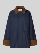 YAS Parka mit Umlegekragen und Eingrifftaschen Modell 'ANCA' in Marine...