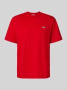Lacoste Regular Fit Poloshirt aus reiner Baumwolle in Rot, Größe L