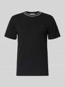 Lacoste Regular Fit T-Shirt aus Baumwoll-Mix in Black, Größe L