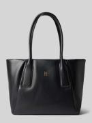 Tommy Hilfiger Shopper in Leder-Optik in Black, Größe 1
