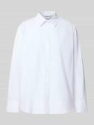 Jake*s Casual Relaxed Fit Bluse mit Brusttasche in Weiss, Größe 34