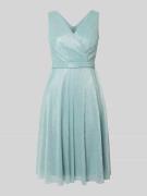 TROYDEN COLLECTION Knielanges Cocktailkleid mit V-Ausschnitt in Mint, ...