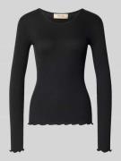 MOS MOSH Longsleeve mit Seiden-Anteil Modell 'Elaine' in Black, Größe ...