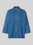 Only Loose Fit Jeansbluse aus reiner Baumwolle Modell 'GRACE' in Jeans...