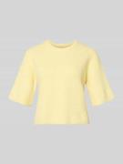 Pieces Boxy Fit T-Shirt aus Rippstrick mit Woll-Anteil Modell 'SILLY' ...