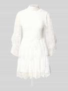 Bardot Cocktailkleid aus Spitze in Minilänge Modell 'NORAH' in Offwhit...