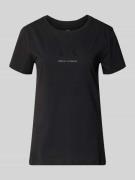 ARMANI EXCHANGE T-Shirt mit Rundhalsausschnitt und Logo in Black, Größ...
