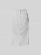 Iro Midirock aus reiner Baumwolle in Hellgrau, Größe 36