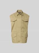 Iro Weste aus reiner Baumwolle in Beige, Größe 34