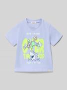 BILLIEBLUSH T-Shirt mit Motiv-Print und Rundhalsausschnitt in Flieder,...