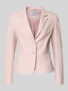 More & More Slim Fit Blazer mit Reverskragen in Rose, Größe 34