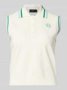 Marc Cain Regular Fit Weste aus Viskose-Mix in Strick-Optik in Offwhit...