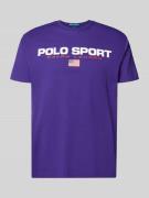 Polo Ralph Lauren Relaxed Fit T-Shirt aus reiner Baumwolle in Lila, Gr...
