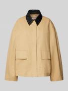 EDITED Jacke mit Pattentaschen Modell 'Sina' in Beige, Größe 36