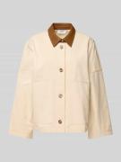 moves Jacke mit überschnittenen Schultern Modell 'Paislee' in Offwhite...