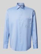 ETERNA Comfort Fit Business-Hemd mit Brusttasche in Blau, Größe 40
