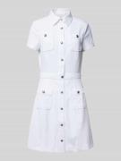 Guess Minikleid mit aufgesetzten Taschen Modell 'ELORA' in Weiss, Größ...