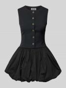 Amy Lynn Cocktailkleid mit Knopfleiste Modell 'Bea' in Black, Größe 36