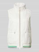 Marc Cain Regular Fit Weste in Stepp-Optik in Offwhite, Größe 34