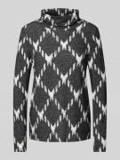 Street One Longsleeve mit Rollkragenpullover in BLACK, Größe 40