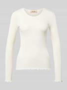 MOS MOSH Longsleeve mit Seiden-Anteil Modell 'Elaine' in Offwhite, Grö...