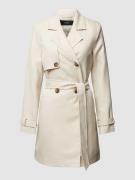 Vero Moda Outdoor Trenchcoat mit Bindegürtel Modell 'CELESTE' in Stein...