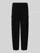 Cambio Cargohose in verkürzter Passform in Black, Größe 34