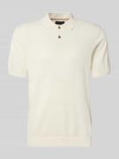 Christian Berg Men Regular Fit Poloshirt in Strick-Optik in Offwhite, ...