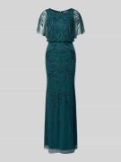 Christian Berg Cocktail Abendkleid mit Perlen und Pailletten in Grass ...