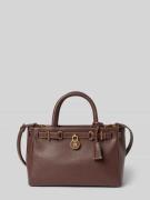 Tommy Hilfiger Henkeltasche aus echtem Rindsleder in Dunkelbraun, Größ...