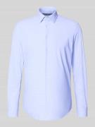 Jake*s Slim Fit Business-Hemd mit Kentkragen in Bleu, Größe 37/38