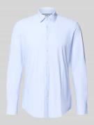 Jake*s Slim Fit Business-Hemd mit Kentkragen in Bleu, Größe 37/38