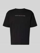Tommy Hilfiger Regular Fit T-Shirt aus reiner Baumwolle in Black, Größ...